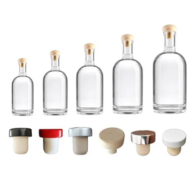 500 ml-es vodkás üveg üveggel