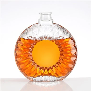 700 ml-es átlátszó üveg whiskys palackok